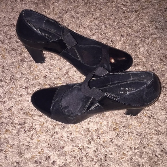 Black Azalea Simply Vera Vera Wang Mary Jane Heals Size 6.5 - Picture 10 of 10